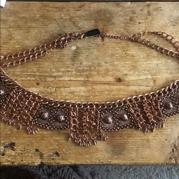 New Free People brass hidden treasures belt - Picture 3 of 7